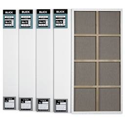 Blick Studio Linen Stretched Canvas - 36" x 72", Gallery 1-1/2" Profile, Pkg of 5 (back)
