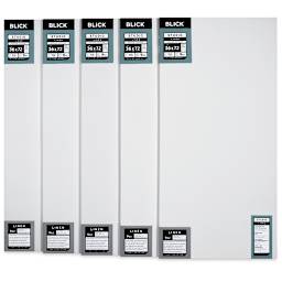 Blick Studio Linen Stretched Canvas - 36" x 72", Gallery 1-1/2" Profile, Pkg of 5