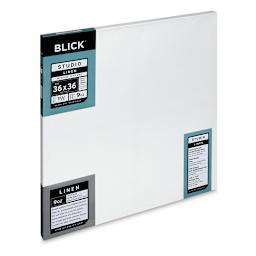 Blick Studio Linen Stretched Canvas - 36" x 36", Gallery 1-1/2" Profile (side view)