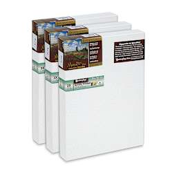 Masterpiece Monet Pro Sausalito Cotton Canvas - Value Pack of 3, 9" x 12"