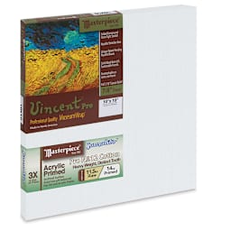 Masterpiece Vincent Pro Sausalito Cotton Canvas - 10" x 10", Acrylic Primed