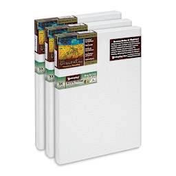Masterpiece Vincent Pro Sausalito Cotton Canvas - Value Pack of 3, 9" x 12"