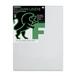 Fredrix Pro Series Traditional Profile Belgian Linen Canvas - 14" x 18", Acrylic Primed