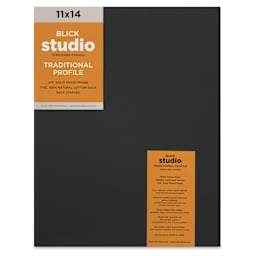 Blick Studio Black Cotton Canvas - 11" x 14", Traditional Profile