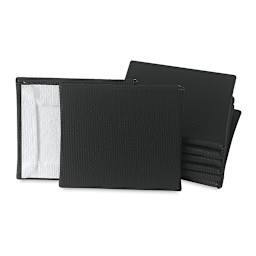 Blick Studio Mini Canvas Panel - 2'' x 2'', Black, Pkg of 8