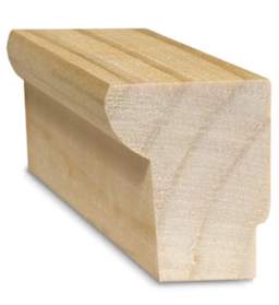 Best Medium Duty Stretcher Bars - closeup of cut stretcher bar showing profile
