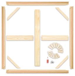 Masterpiece B2 Stretcher Kit - Exploded view of square frame components
