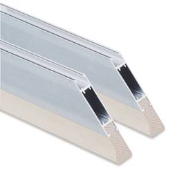 MUSEO ALU-Frame Aluminum Stretcher Bars and Parts - Stretcher Bars 1" Profile, 16", Pkg of 2