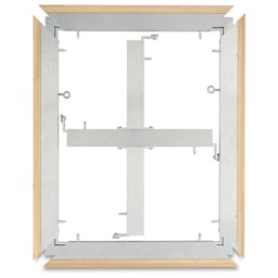 MUSEO ALU-Frame Aluminum Stretcher Bars - View of finished "exploded" assembled Frame with Braces