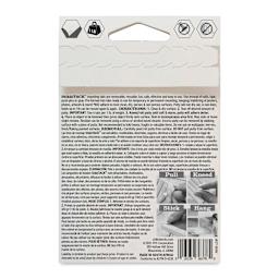 StikkiWorks StikkiTack Adhesive Putty - Pkg of 80, back of the packaging. 