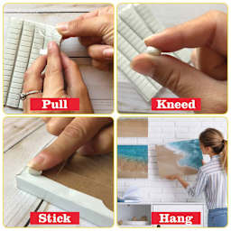 StikkiWorks StikkiTack Adhesive Putty - Pkg of 80, demonstration of how to use the tacks. 