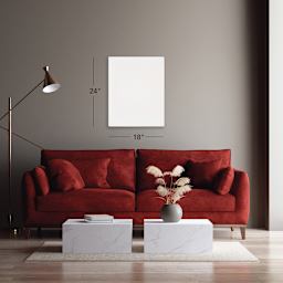 Art Alternatives Economy Cotton Stretched Canvas, 18 x 24 in, 5/8 in deep, 2/Pkg