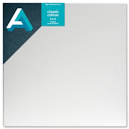 Art Alternatives Classic Cotton Stretched Canvas, Studio, .75 in Profile, 8 in x 8 in