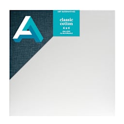 Art Alternatives Classic Cotton Stretched Canvas, Gallery, 1-3/8 in Profile, 6 in x 6 in