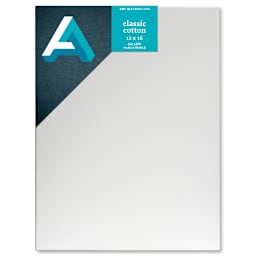 Art Alternatives Classic Cotton Stretched Canvas, Gallery, 1-3/8 in Profile, 12 in x 16 in