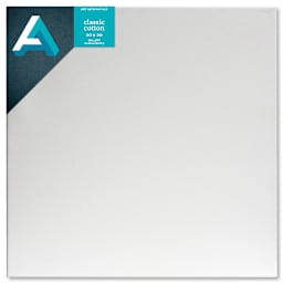 Art Alternatives Classic Cotton Stretched Canvas, Gallery, 1-3/8 in Profile, 20 in x 20 in