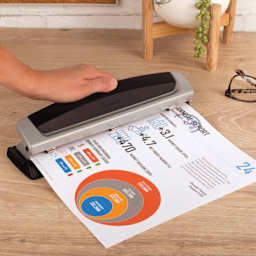 Swingline Precision Pro Desktop Punch punching paper