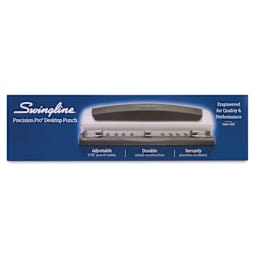 Swingline Precision Pro Desktop Punch front of packaging