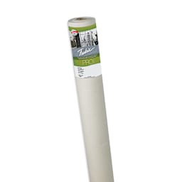 Fredrix Style 589 Portrait Acrylic Primed Linen Canvas Rolls - Roll upright showing label