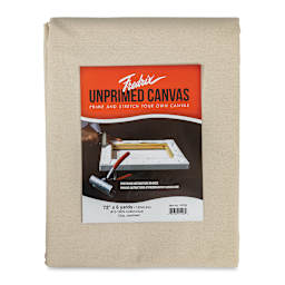 Fredrix Folded Blanket Canvas - 72" x 6 yds, Unprimed, front of packaging