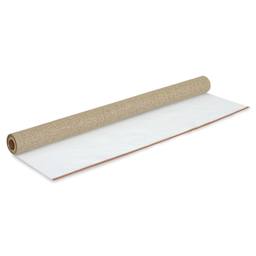 Fredrix Antwerp Linen Roll - 72" x 30 yards, Double Acrylic Primed partially unrolled
