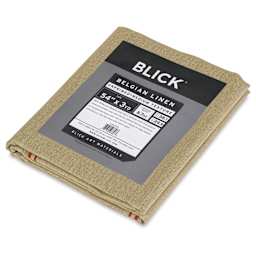 Blick Canvas Blanket - 54" x 3 yards, Linen, Medium, close-up of label