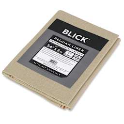 Blick Canvas Blanket - 54" x 3 yards, Portrait Linen, Medium, close-up of label