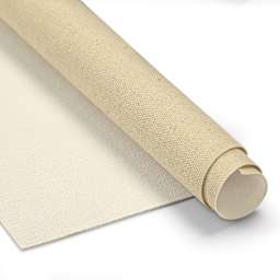 Blick Acrylic Primed Cotton Canvas - Portrait Smooth, 72" x 30 yd, 11 oz, by the Roll, close-up of roll