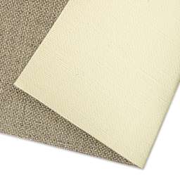 Artfix Oil Primed Linen Canvas by the Yard - L31C, Double Primed, Medium Fine, 85" x 1 yd, front and back