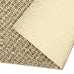 Artfix Oil Primed Linen Canvas by the Yard - L34C, Quadruple Primed, Medium Fine, 85" x 1 yd, front and back