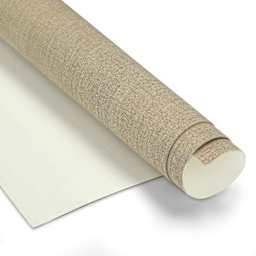 Artfix Linen Canvas Roll - 5 1/2 yd x 85", Quadruple Universal Acrylic Primed, Extra Fine, close-up of roll