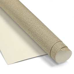 Artfix Linen Canvas Roll - 85" x 11 yd, Quadruple Universal Acrylic Primed, Fine Texture, close-up of roll