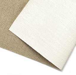 Claessens Linen Canvas Roll - 82" x 5-1/2 yd, Universal Primed, No. 109, Medium Texture, close-up of canvas