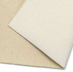 Blick Acrylic Primed Cotton Canvas - Premier Heavyweight, 72" x 6 yd, Acrylic Primed, by the Roll, close-up of canvas