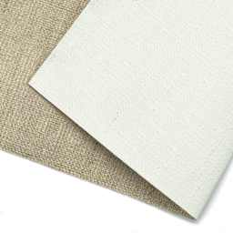 Claessens Universal Primed Linen Canvas Roll - Style 160, Medium Smooth, Acrylic Primed, 60" x 5-1/2 yds, close-up of canvas