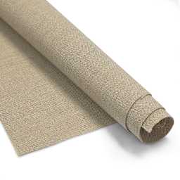Blick Unprimed Belgian Linen Canvas - Type 215, Medium Rough, 84" x 50 yds, Roll, close-up of roll