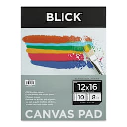Blick Canvas Pad - 12" x 16", 10 Sheets