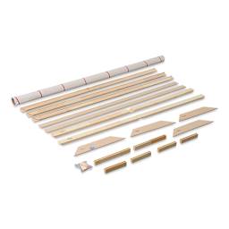 Fredrix Pro Series Dixie Cotton Canvas Kit - 72" x 72" pieces laid out