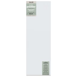 Blick Premier Stretched Cotton Canvas - Traditional Profile, Back-Stapled, 10" x 30", front