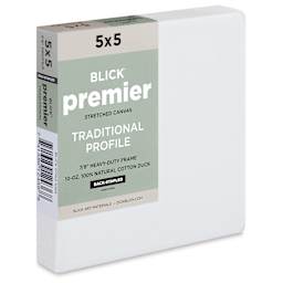 Blick Premier Stretched Cotton Canvas - Traditional Profile, Back-Stapled, 5" x 5"