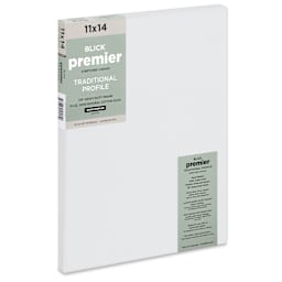 Blick Premier Stretched Cotton Canvas - Traditional Profile, Back-Stapled, 11" x 14"