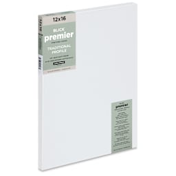 Blick Premier Stretched Cotton Canvas - Traditional Profile, Back-Stapled, 12" x 16"