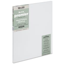 Blick Premier Stretched Cotton Canvas - Traditional Profile, Back-Stapled, 16" x 20"