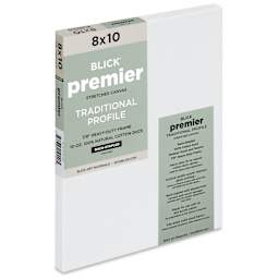 Blick Premier Stretched Cotton Canvas - Traditional Profile, Back-Stapled, 8" x 10"
