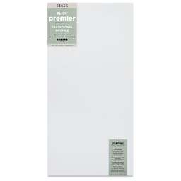 Blick Premier Stretched Cotton Canvas - Traditional Profile, Back-Stapled, 18" x 36", front