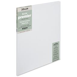 Blick Premier Stretched Cotton Canvas - Traditional Profile, Back-Stapled, 20" x 24"