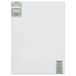 Blick Premier Stretched Cotton Canvas - Traditional Profile, Back-Stapled, 30" x 40", front