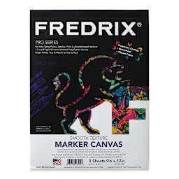 Fredrix Marker Canvas Pad - Front of 9" X 12" pad shown