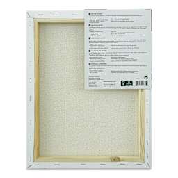Liquitex Basics Stretched Cotton Canvas Pack - 11" x 14", Pkg of 3 (Back of packaging)