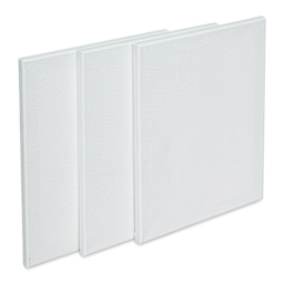 Liquitex Basics Stretched Cotton Canvas Pack - 11" x 14", Pkg of 3 (Out of packaging, front of canvas)